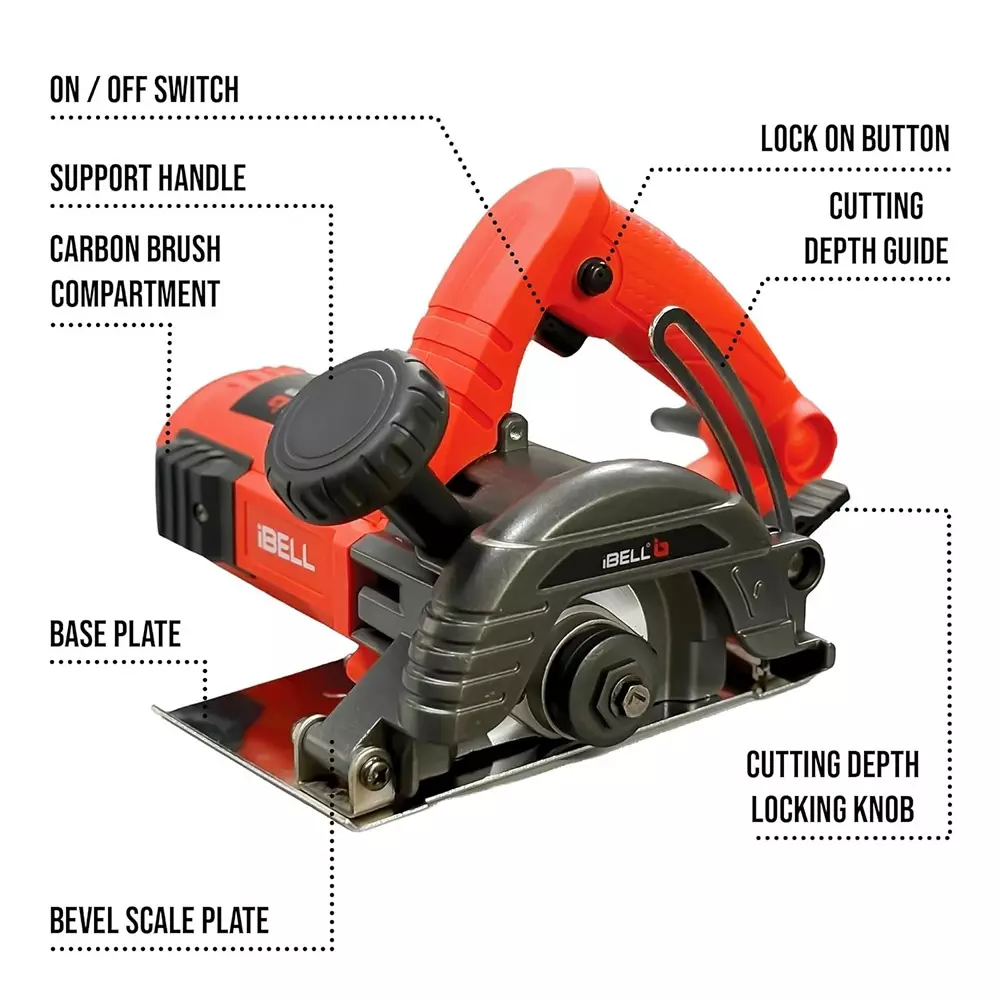 ibell-marble-cutter-14000-rpm-no-load-speed-1600-w-power-38-mm-maximum-cutting-depth-ibl-mc25-60-disc-not-included