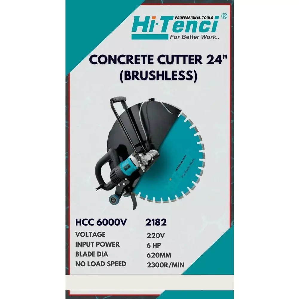 hi-tenci-6-hp-concrete-cutter-with-2300-rpm-no-load-speed-and-620-mm-blade-diameter-hcc--6000v-with-blade