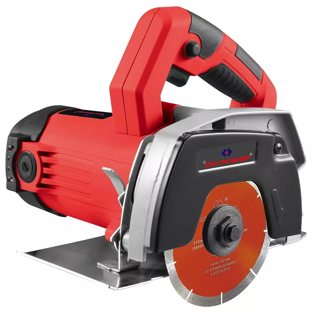 Oxi Power Marble Cutter with Blade 4 Inch (110 mm) Wheel Diameter 1500 W Power for Industrial Use, OXM - 1500W