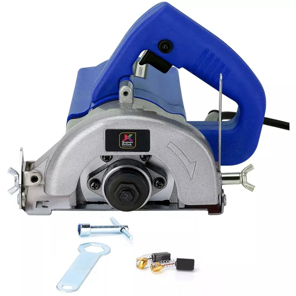 JK Super Drive Marble Cutter 5 Inch (125 mm) Wheel Diameter 11000 RPM No Load Speed 1300 W Power (Without Cutting Blade), 9005084
