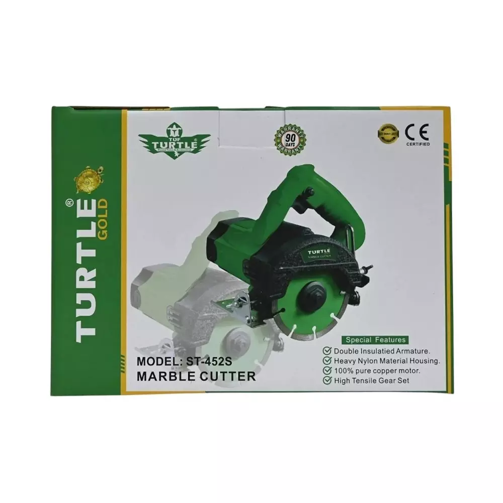 Turtle Gold Marble Cutter 1400 W 125 mm Wheel Diameter, ST 452S (Without Cutting Wheel)
