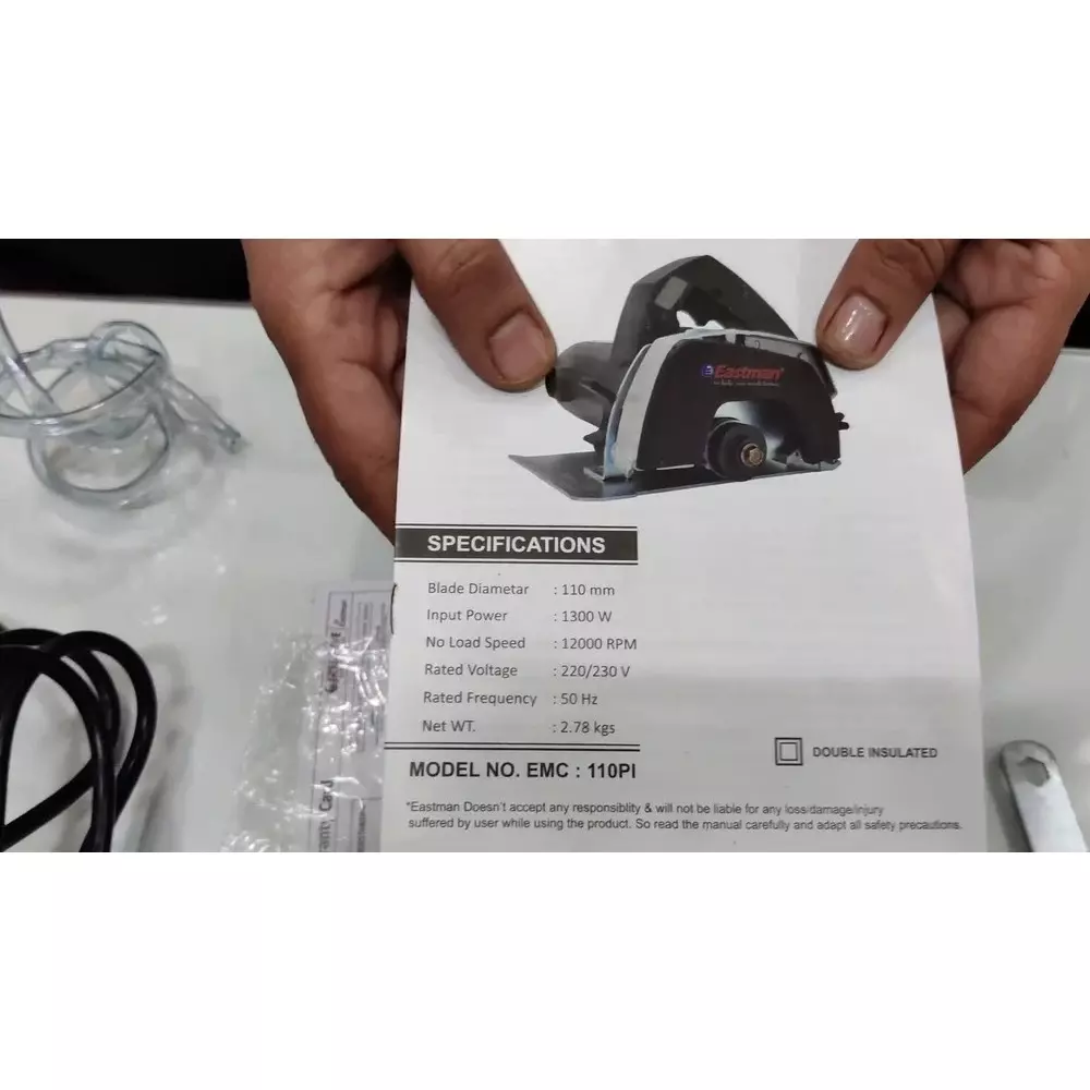 eastman-1300-w-marble-cutter-4-inch-100-mm-blade-diameter-and-12000-rpm-no-load-speed-emc-110pi-without-cutting-blade