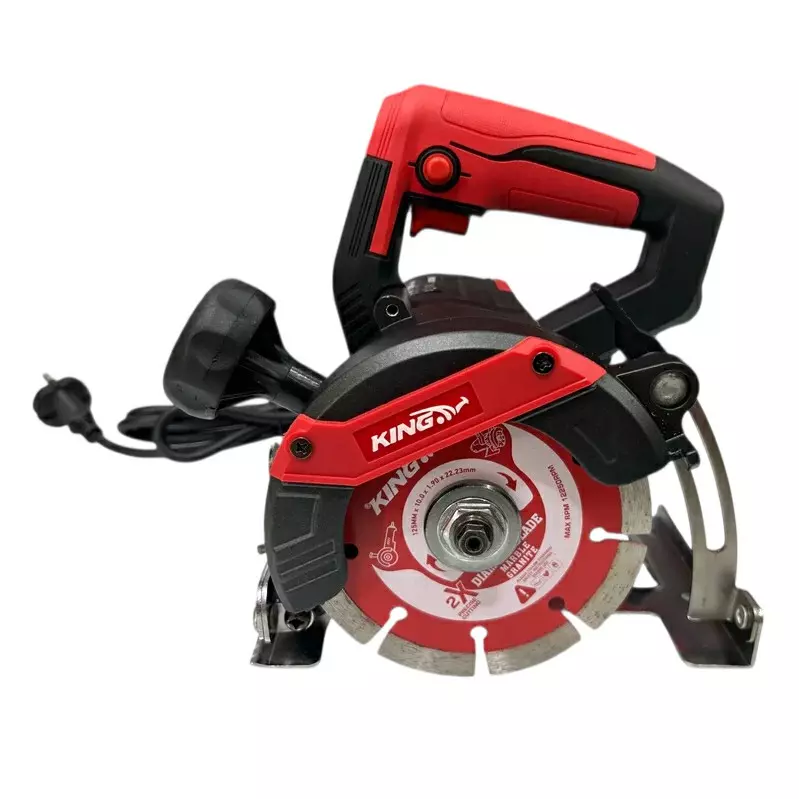 King 1800 W Marble Cutter 5 inch (125 mm) Blade Diameter and 13000 RPM No Load Speed, KBS-749 (Without Cutting Blade)