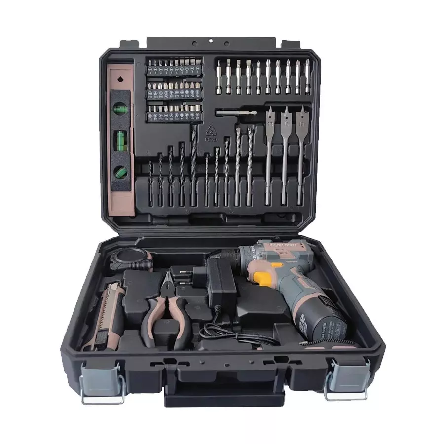 Xtra Power Tool Kit 10 mm Chuck Size 40 NM Torque 0-400/0-1500 RPM Speed (With Battery & Charger), XPC-TK-01