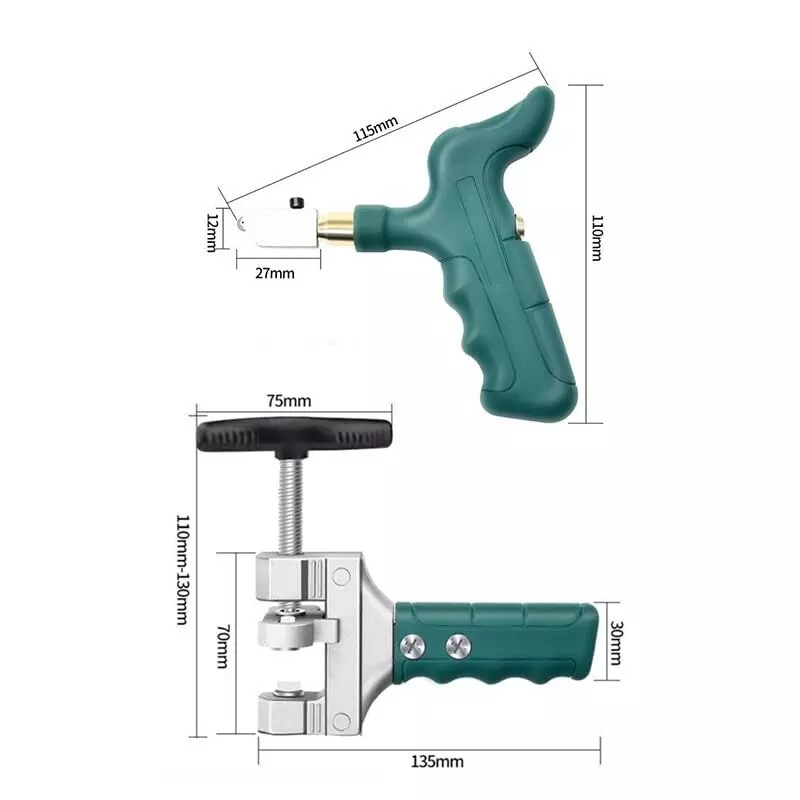 YADAV Hand Grip Tile & Glass Cutter Handheld Divider Opener Tool for Ceramic Tiles, Mirrors & Quick Cutting ‎15 x 10 x 5 cm