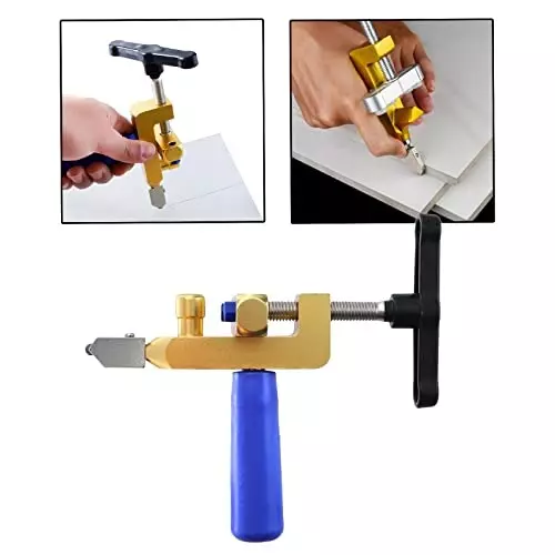 Generic 2 in 1 Professional Easy Glide Glass Tile Cutter Ceramic Cutting Tool