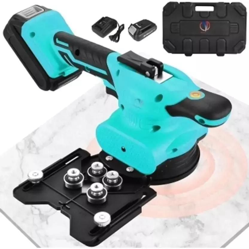 NEWHANDTOOLS Tile Vibrator Machine Set 20.8 W, 0-10000 RPM for Lifting Tiles (With Battery & Charger)