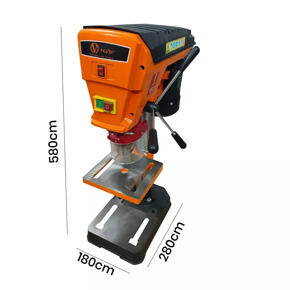 voltz-drill-press-machine-with-cast-iron-base-9-speed-8-inch-200-mm-swing-16-a-400-w-power-rating-and-2350-rpm-no-load-speed-vz-dp16
