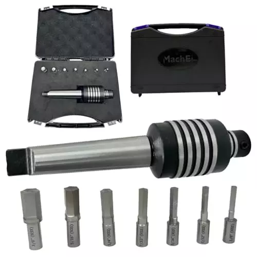 MachEl MT-3 Teng-Style Rotary Broach Set with 7 Hex Punches
