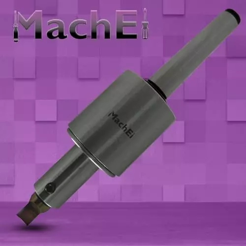 MachEl MT2 Shank Rotary Broach Set with 7 HSS Square Punches M10x1.5 mm Drawbar Thread (MT2-Square)
