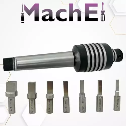 MachEl MT-3 Teng Style Rotary Broach with 7 Square Punches