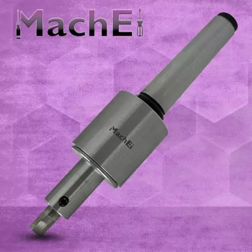MachEl MT3 Shank Rotary Broach Set with 7 HSS Hex Punches, M12 x 1.75 mm Drawbar Thread
