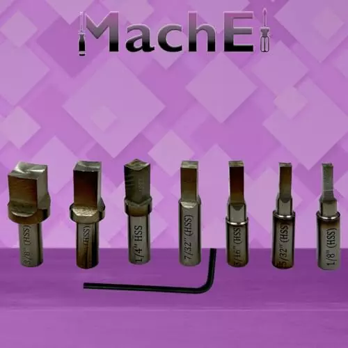 MachEl MT3 Shank 7-Piece HSS Square Rotary Broach Set M12x1.75 mm (MT3-Square)