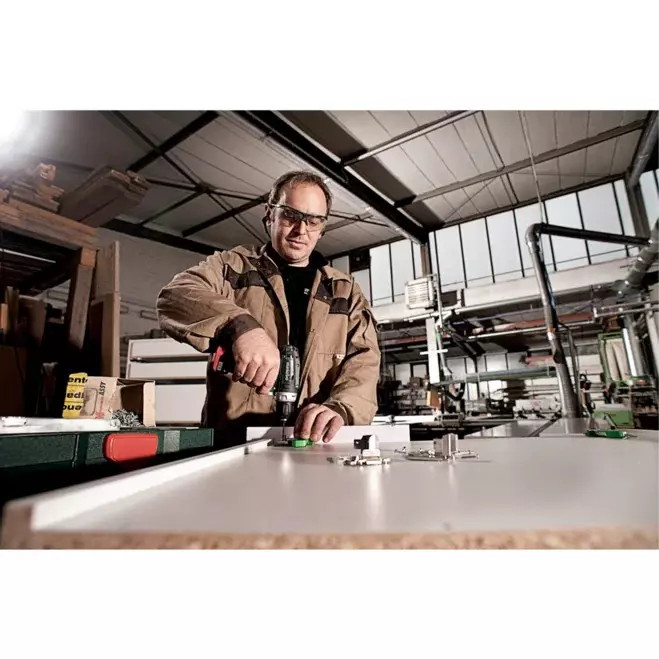 Metabo Cordless Driver Drill with Double 12 V LiPOWER  Battery 1 - 10 mm Chuck Capacity 1400 RPM, PowerMaxx BS Basic (Without Drill Bit)