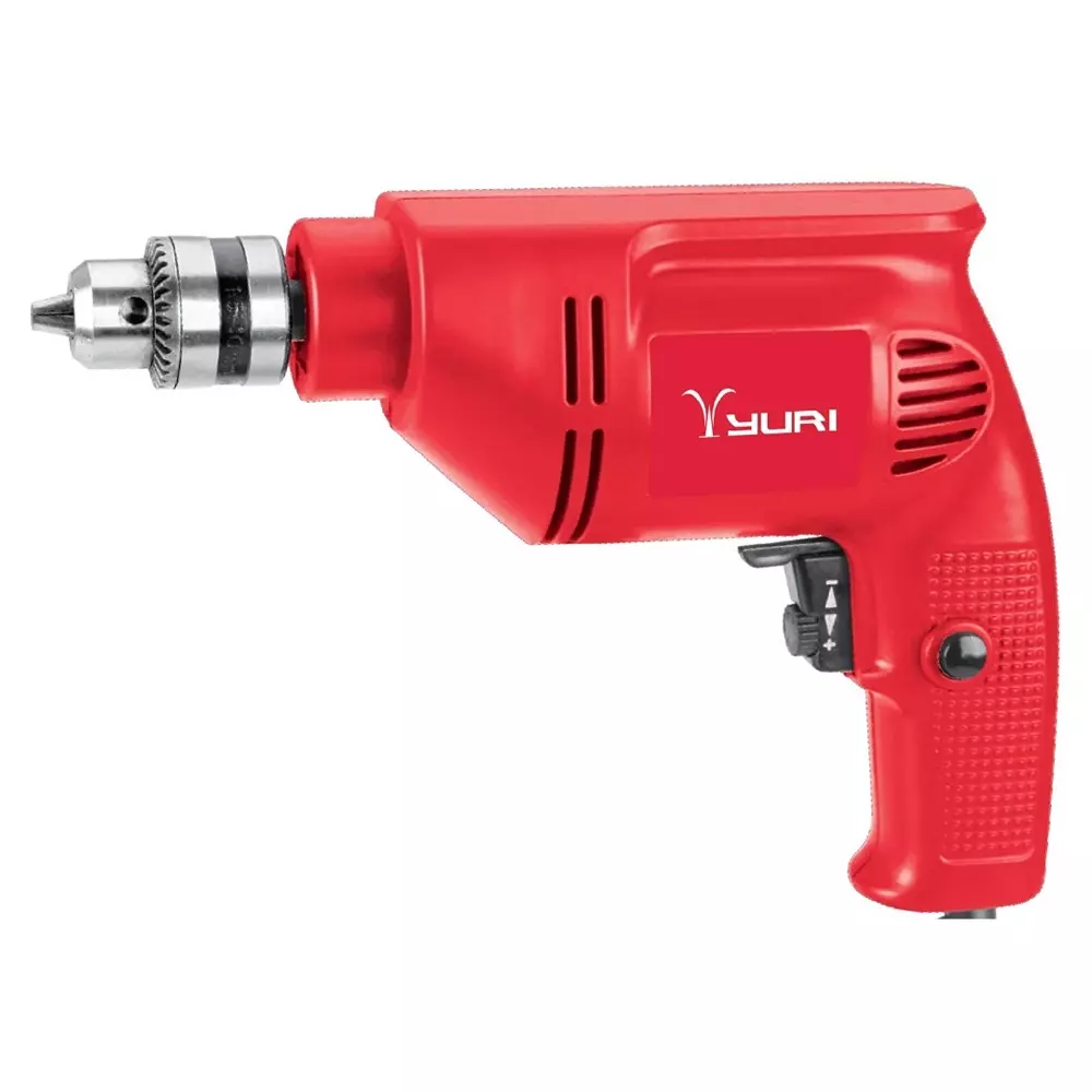 YURI Electric Drill 600 W 10 mm Chuck Size, YR-ED1072 (Without Drill Bit)