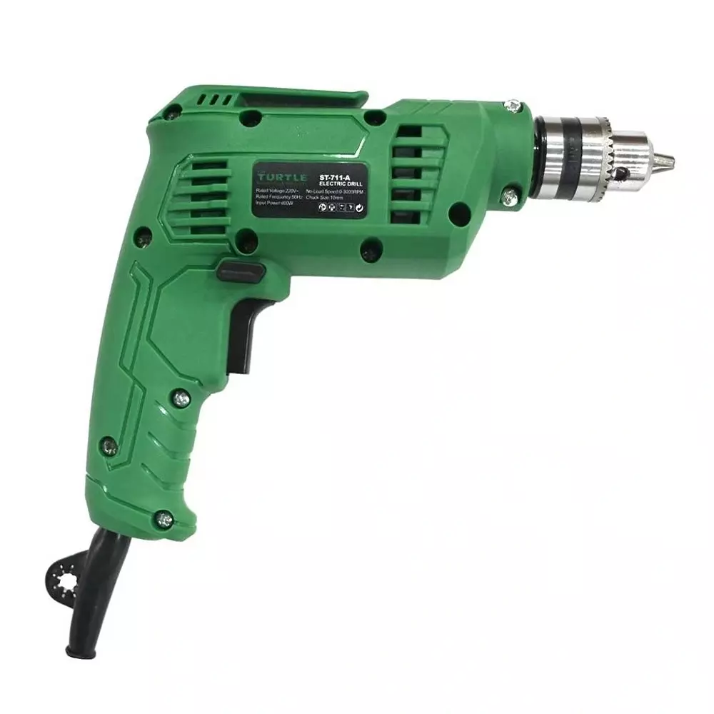 Turtle Gold Electric Drill 600 W Chuck Size 10 mm, ST 711A (Without Drill Bit)