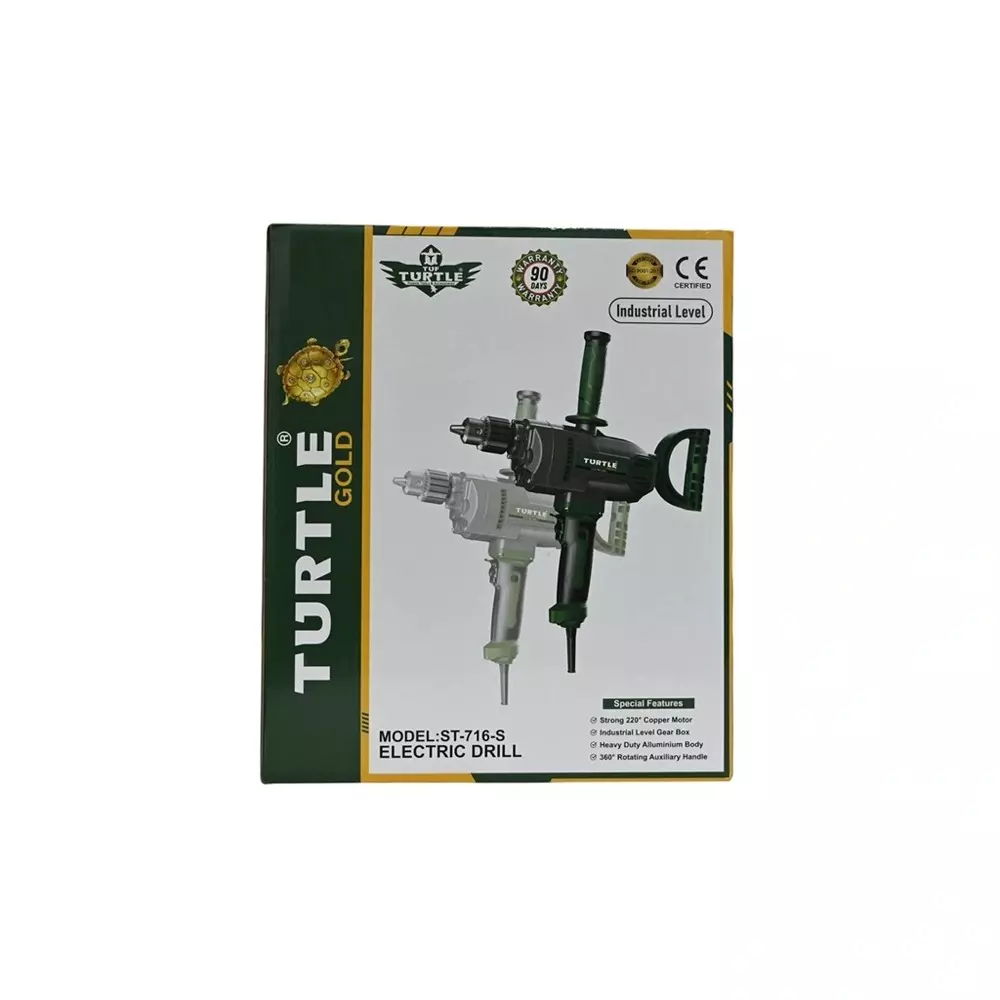 Turtle Gold Electric Drill 2800 W Chuck Size 16 mm, ST 716S (without Drill Bits)
