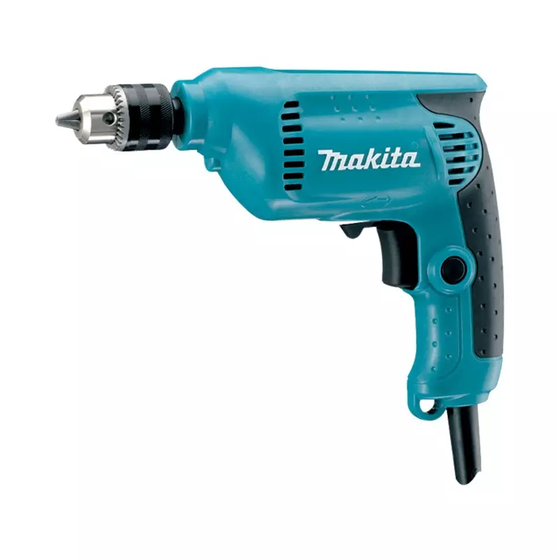 Makita Electric Drill 450 W Power and 10 mm Chuck Size with Chuck Key, 6412