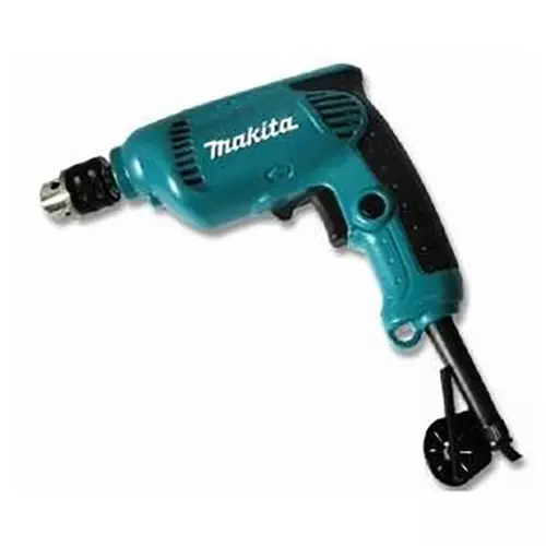 Makita Electric Drill 450 W Power and 10 mm Chuck Size with Chuck Key, 6412