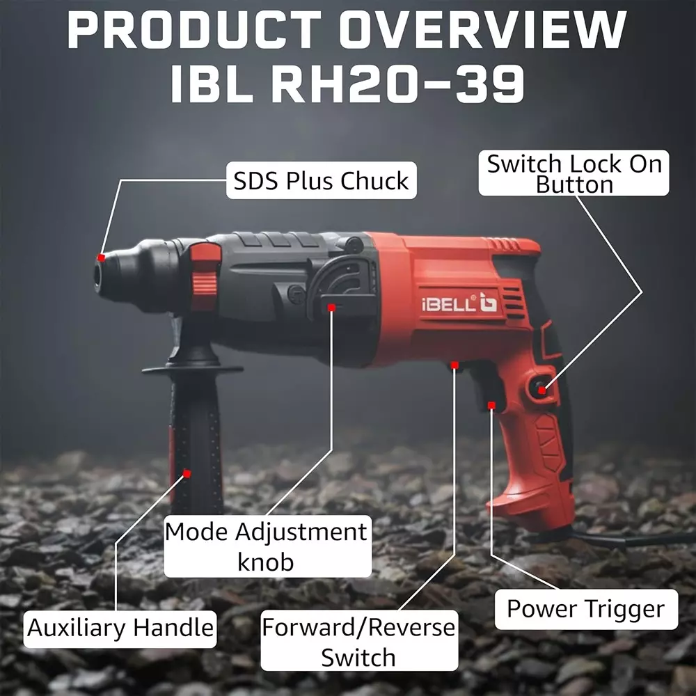 ibell-rotary-hammer-drill-0-850-rpm-no-load-speed-500-w-power-15j-impact-energy-with-accessories-rh-20-39