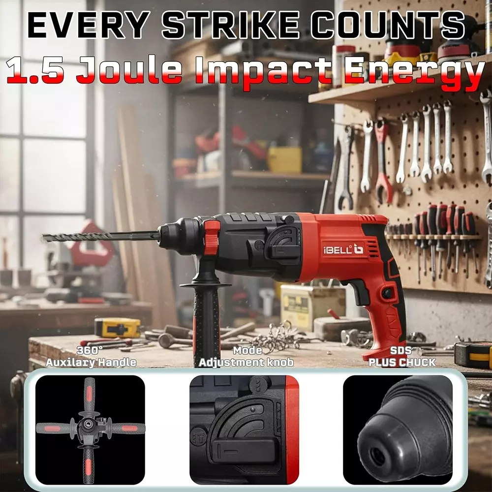 ibell-rotary-hammer-drill-0-850-rpm-no-load-speed-500-w-power-15j-impact-energy-with-accessories-rh-20-39