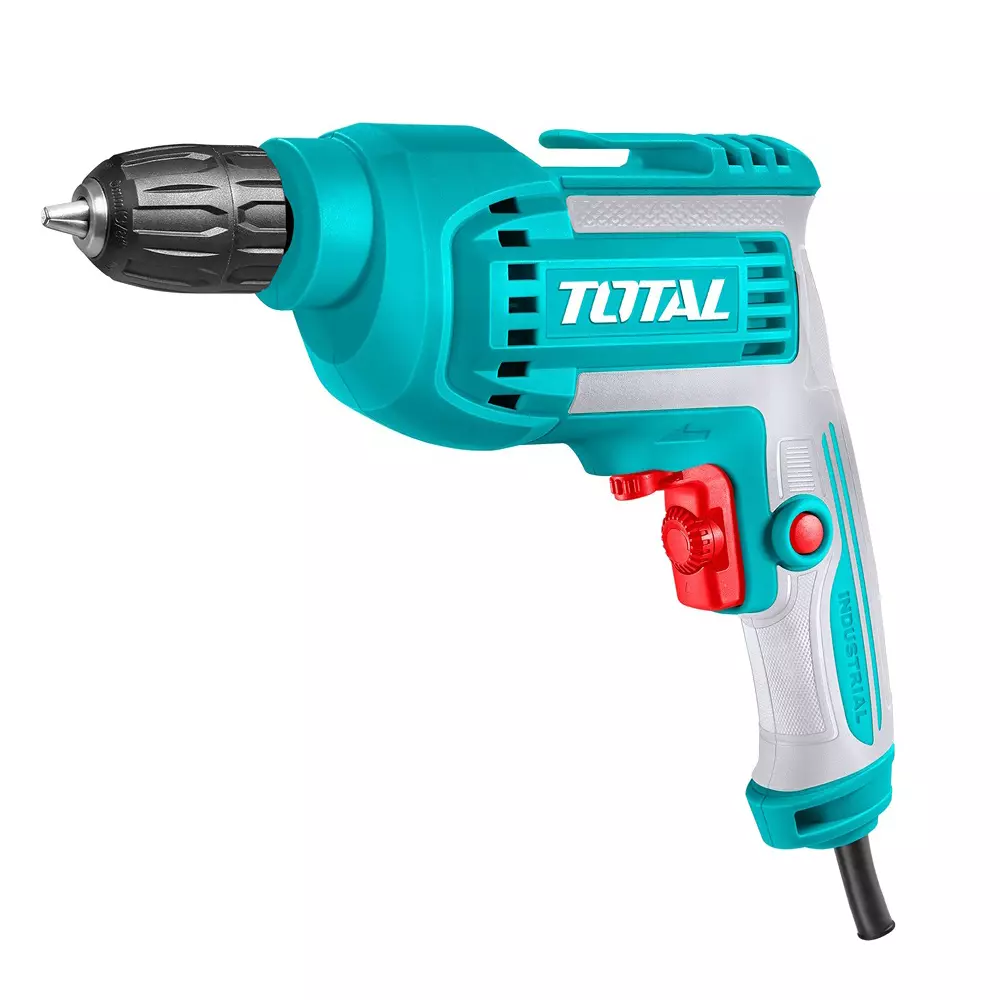 Total Electric Drill 550 W 0-3300 RPM 10 mm Keyless Chuck Variable Speed, TD551082 (Without Drill Bit)