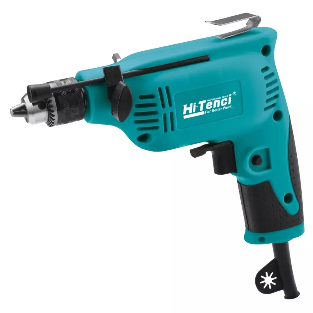 Hi-Tenci 350 W Electric Drill with 4500 RPM No Load Speed and 6.5 mm Chuck Size, HTD - 6.5A (without Drill Bits)