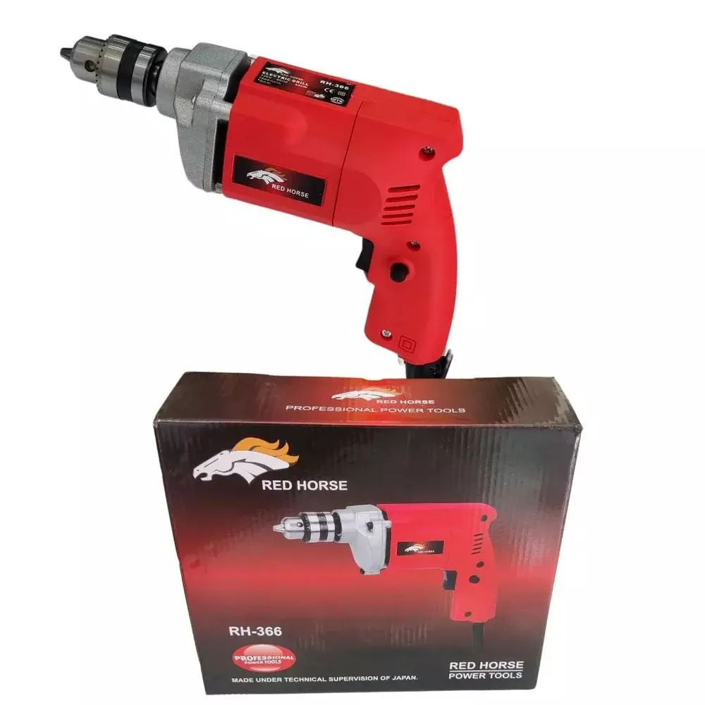 red-horse-650-w-electric-drill-10-mm-chuck-size-and-2600-rpm-no-load-speed-rh-366-without-drill-bits