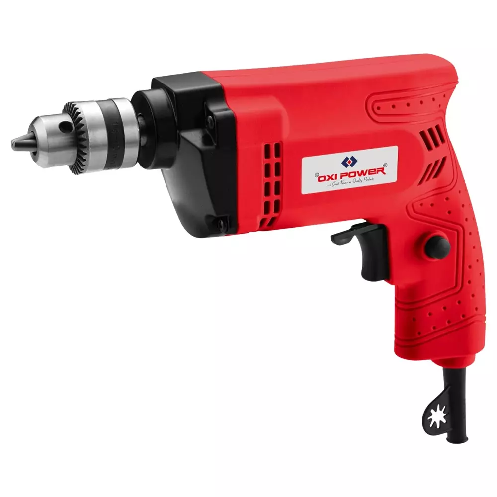 Oxi Power Reversible Drill Machine 450 W Power 10 mm Chuck Size for Industrial Use, OXI - 10RE (without Drill Bit)