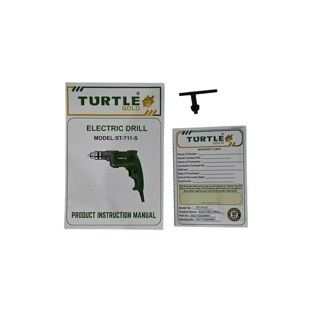 Turtle Electric Drill 10 mm 680 W, ST-711S (Without Drill Bit)