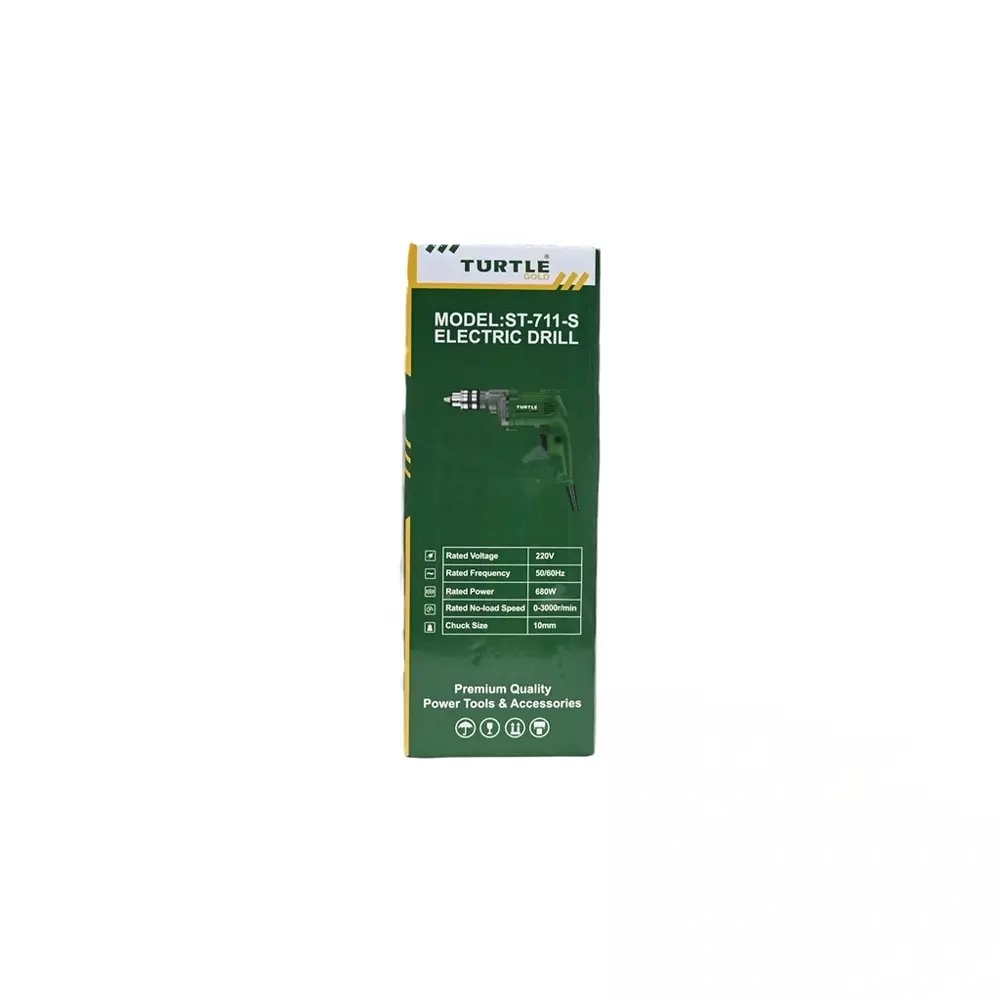 Turtle Electric Drill 10 mm 680 W, ST-711S (Without Drill Bit)