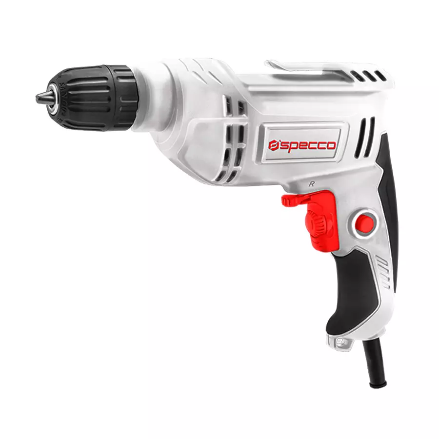 Specco Electric Drill 10 mm Chuck Size 450 W Power 3300 RPM No Load Speed, SP-6020 (Without Bits)