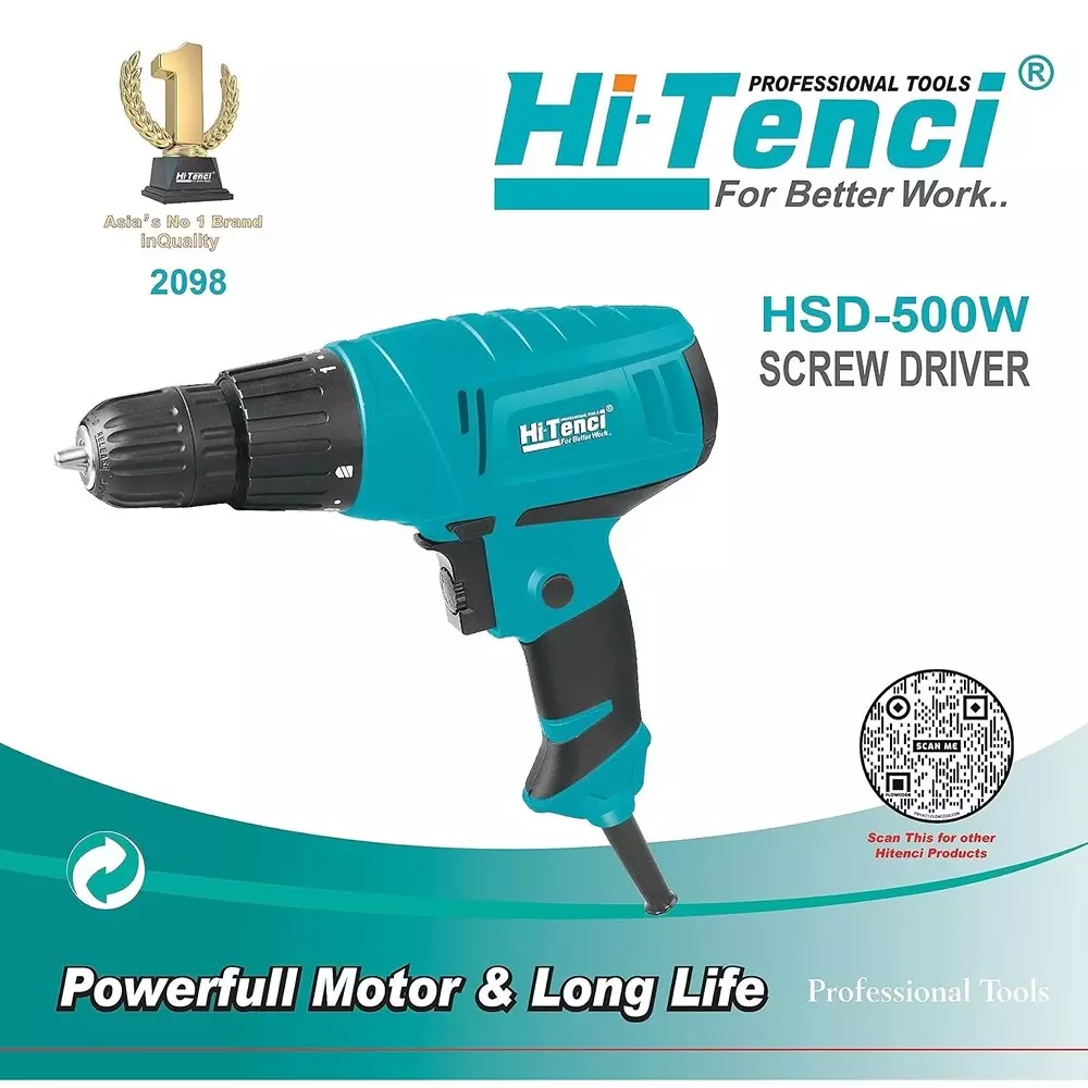 hi-tenci-06-hp-electric-screwdriver-with-0-750-rpm-no-load-speed-and-10-mm-chuck-size-hsd--500w-without-bits
