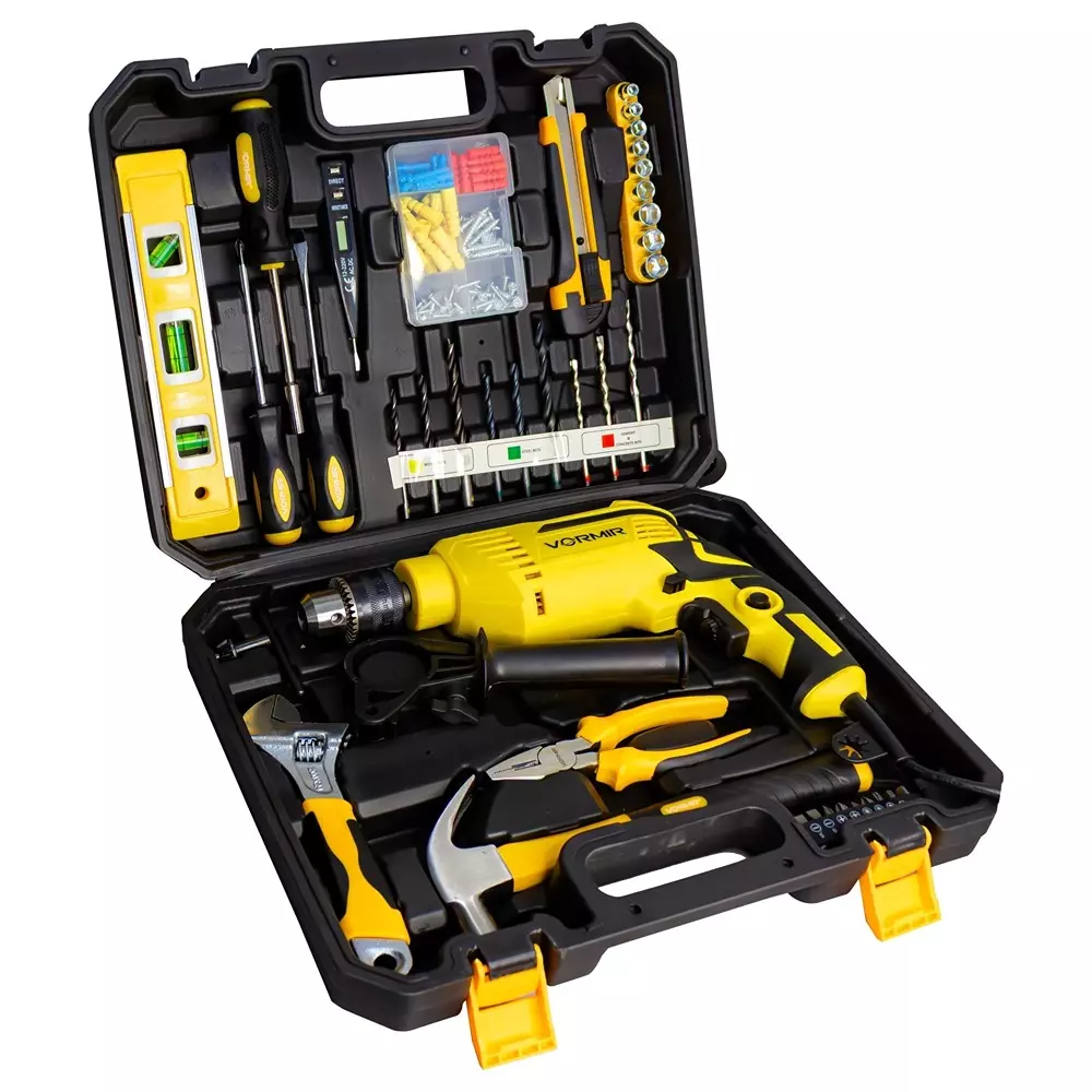VORMIR Impact Drill Machine Kit 650 W Power 13 mm Drill Capacity Electric Corded for Home, Professional, Industrial Use, VR TD13-139