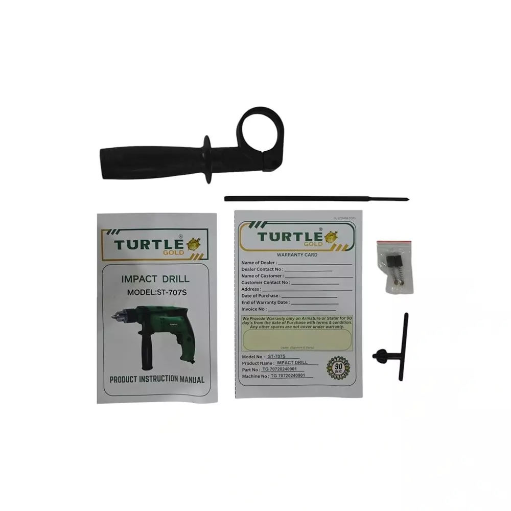 Turtle Gold Impact Drill 750 W Chuck Size 13 mm, ST 707S (without Drill Bits)