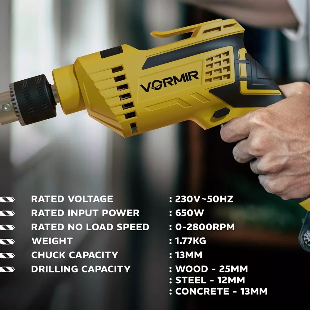 vormir-impact-drill-machine-without-bit-650-w-power-13-mm-drill-capacity-electric-corded-for-home-professional-industrial-use-vr-id13-75