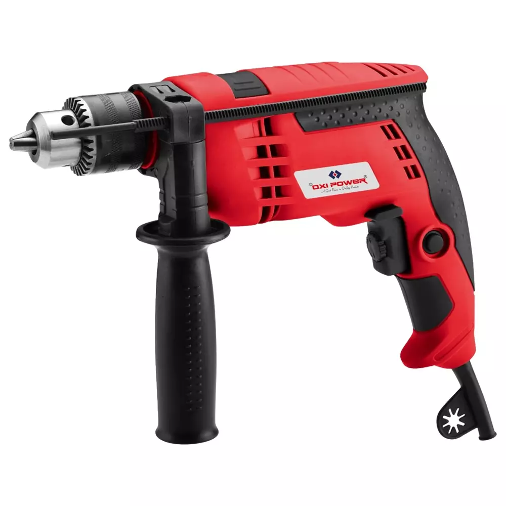 Oxi Power Impact Drill 760 W Power 13 mm Chuck Size for Industrial Use, OXD - 13RE (without Drill Bit)