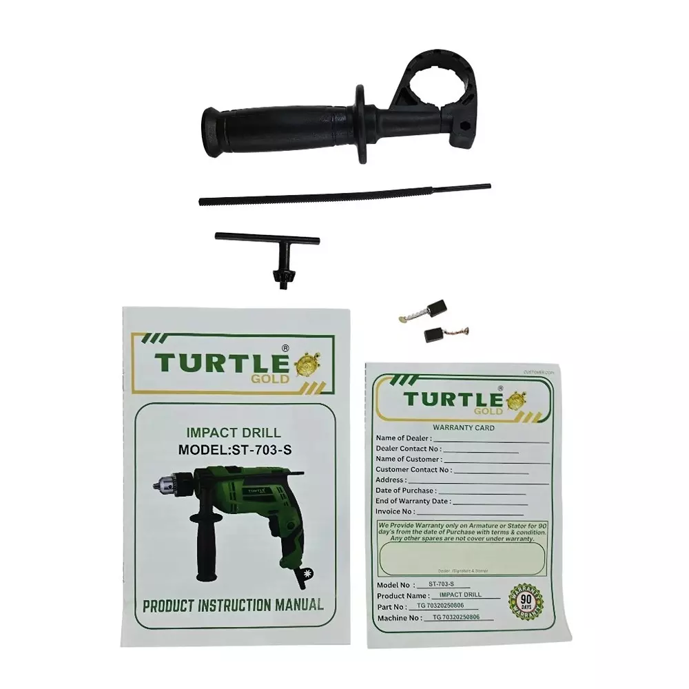 Turtle Gold Impact Drill 620 W Chuck Size 13 mm, ST 703S (without Drill Bits)