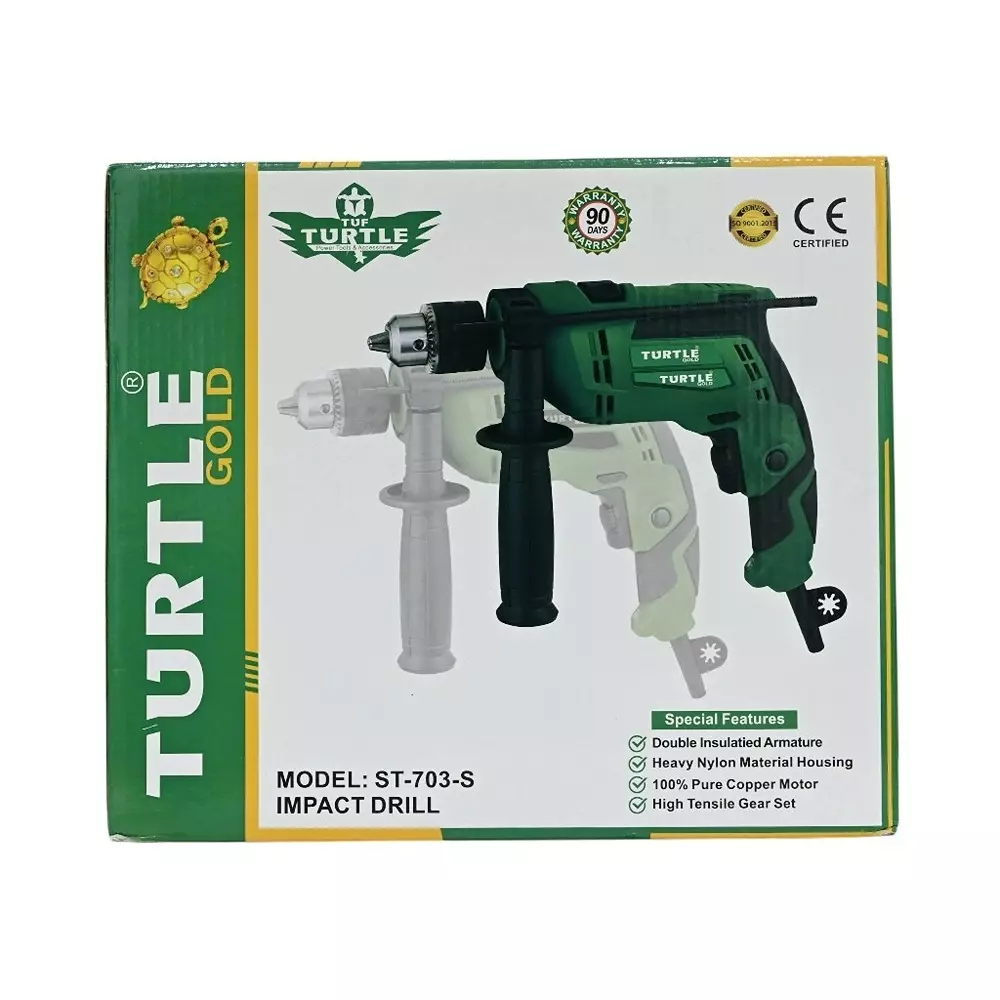 Turtle Gold Impact Drill 620 W Chuck Size 13 mm, ST 703S (without Drill Bits)