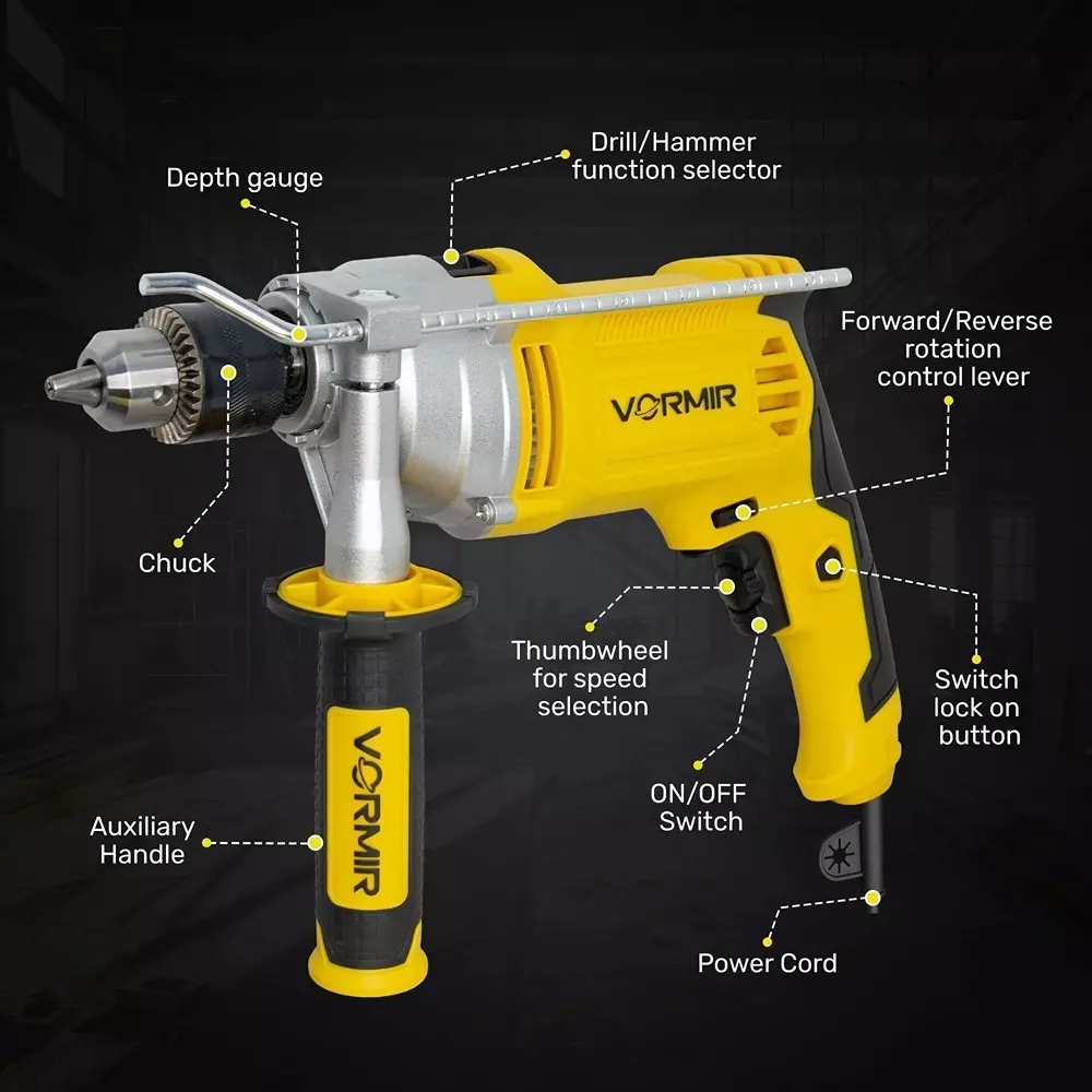 vormir-impact-drill-machine-without-bit-1100-w-power-13-mm-drill-capacity-electric-corded-for-home-professional-industrial-use-vr-id13-30