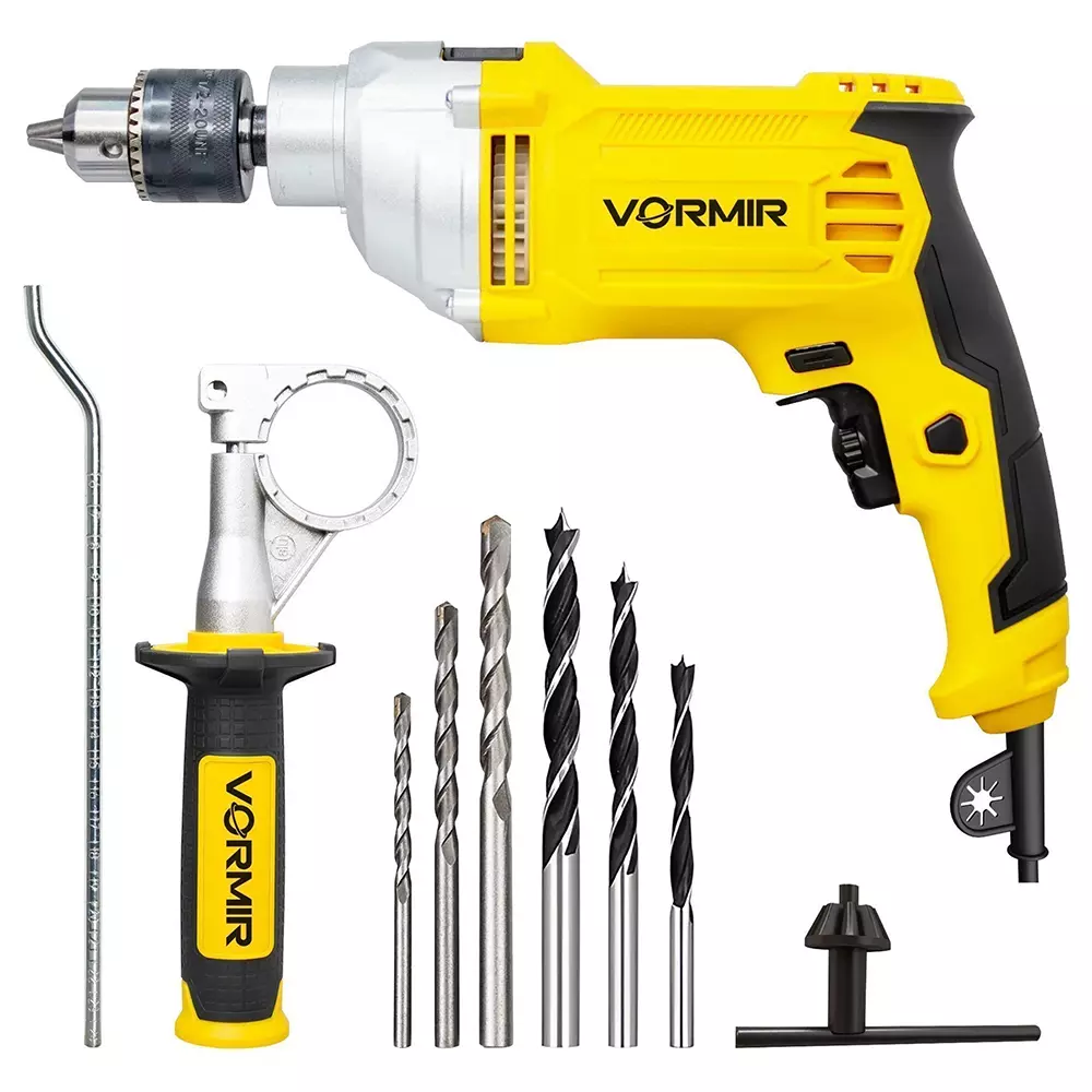 VORMIR Impact Drill Machine Kit 1100 W Power 13 mm Drill Capacity Electric Corded for Home, Professional, Industrial Use, VR ID13-30
