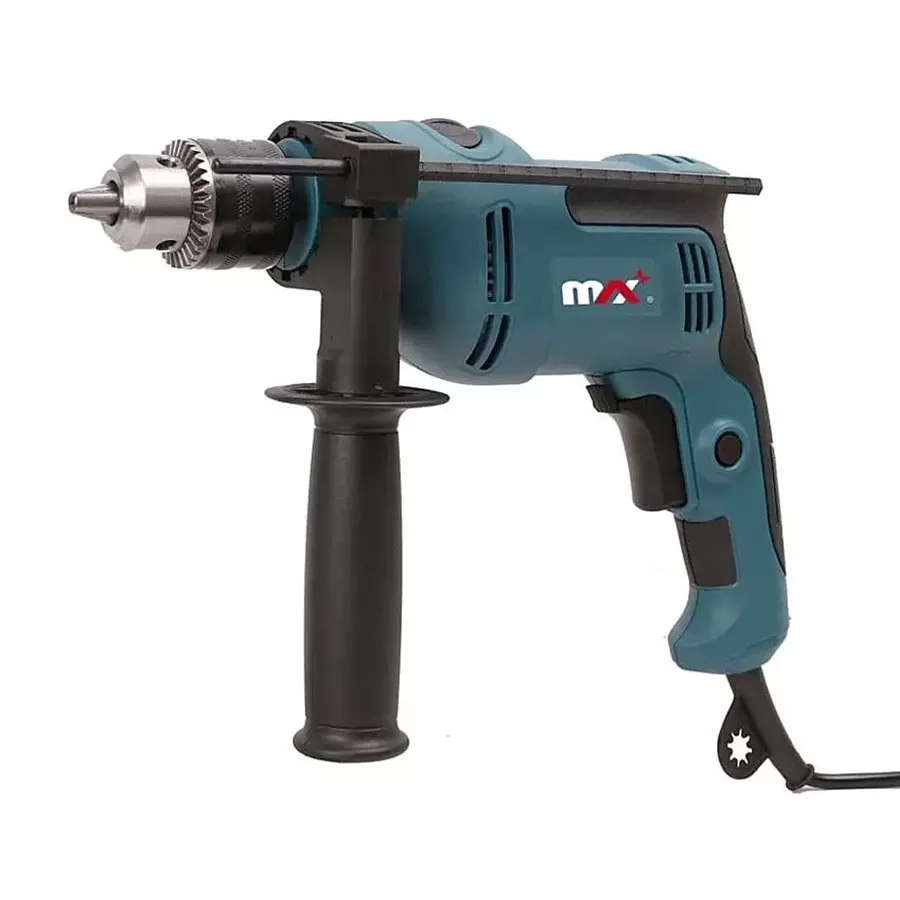 MAX Hammer Drill (Reverse/ Forward) 550 W 0-3000 RPM No Load Speed 1.5-13 mm Chuck Size, MXD550