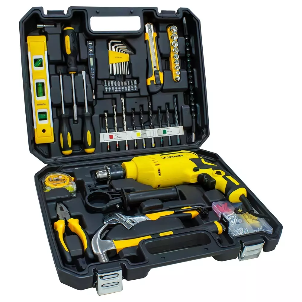 VORMIR Impact Drill Machine Kit 650 W Power 13 mm Drill Capacity Electric Corded for Home, Professional, Industrial Use, VR TD13-120