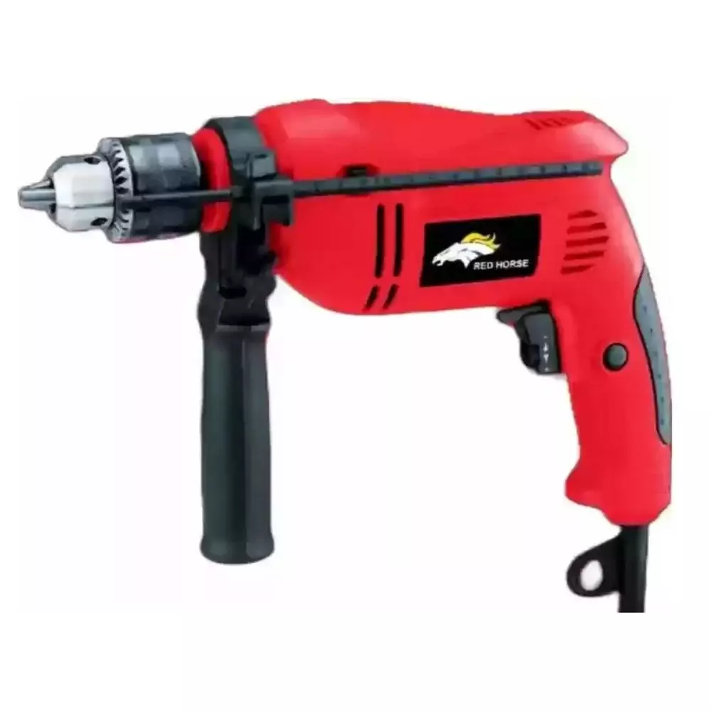 Red Horse 1000 W Impact Drill Machine 13 mm Chuck Size and 2600 RPM No Load Speed, RH-383 (Without Drill Bits)