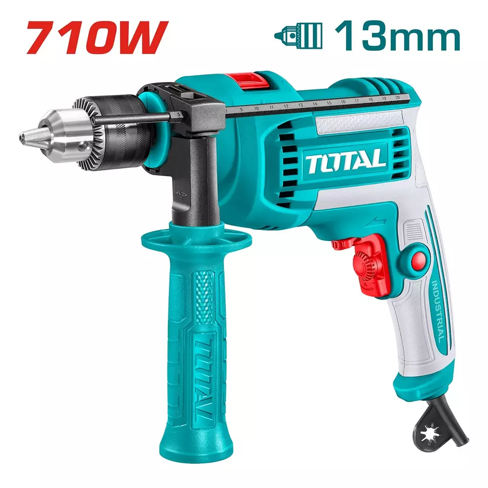 total-impact-drill-710-w-13-mm-variable-speed-0-3000-rpm-with-hammer-function-tg1071366-without-drill-bits