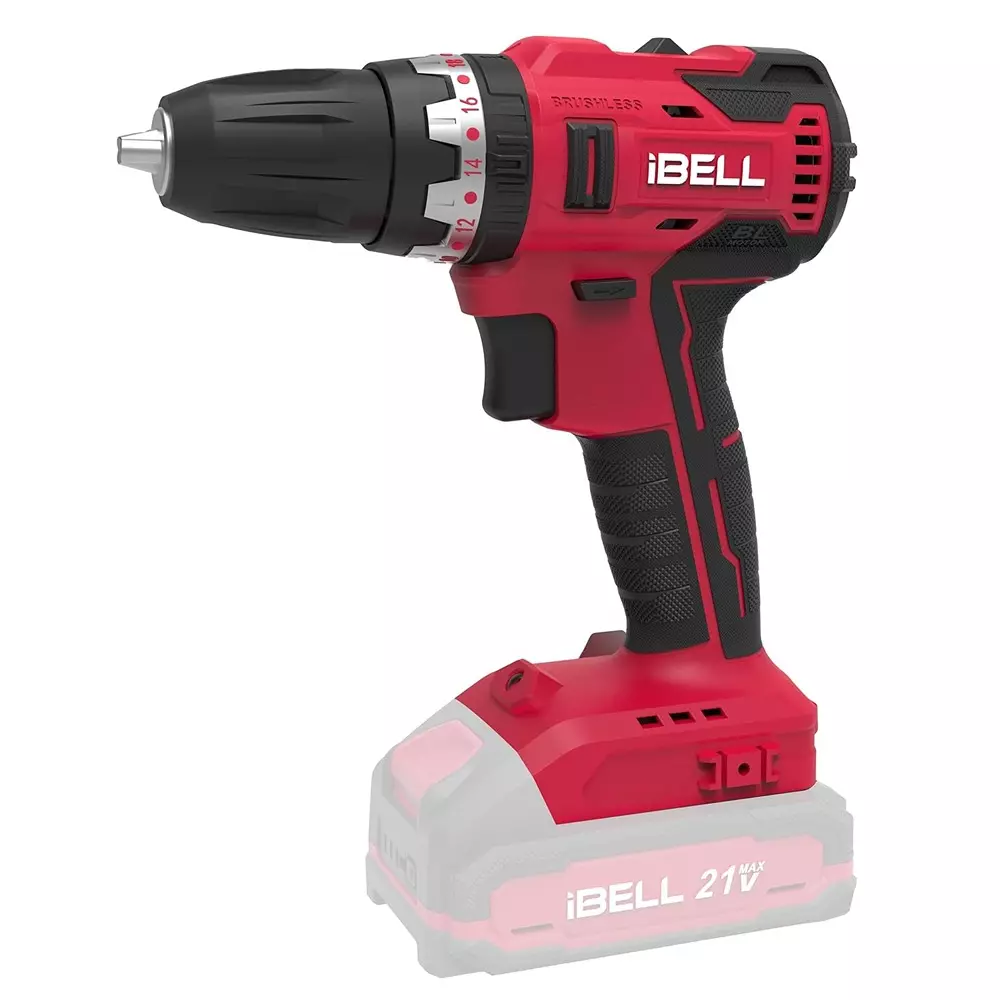 IBELL One Power Series Cordless Impact Drill Brushless 38 Nm Torque, IBL BD20-38 (Without Battery & Charger)