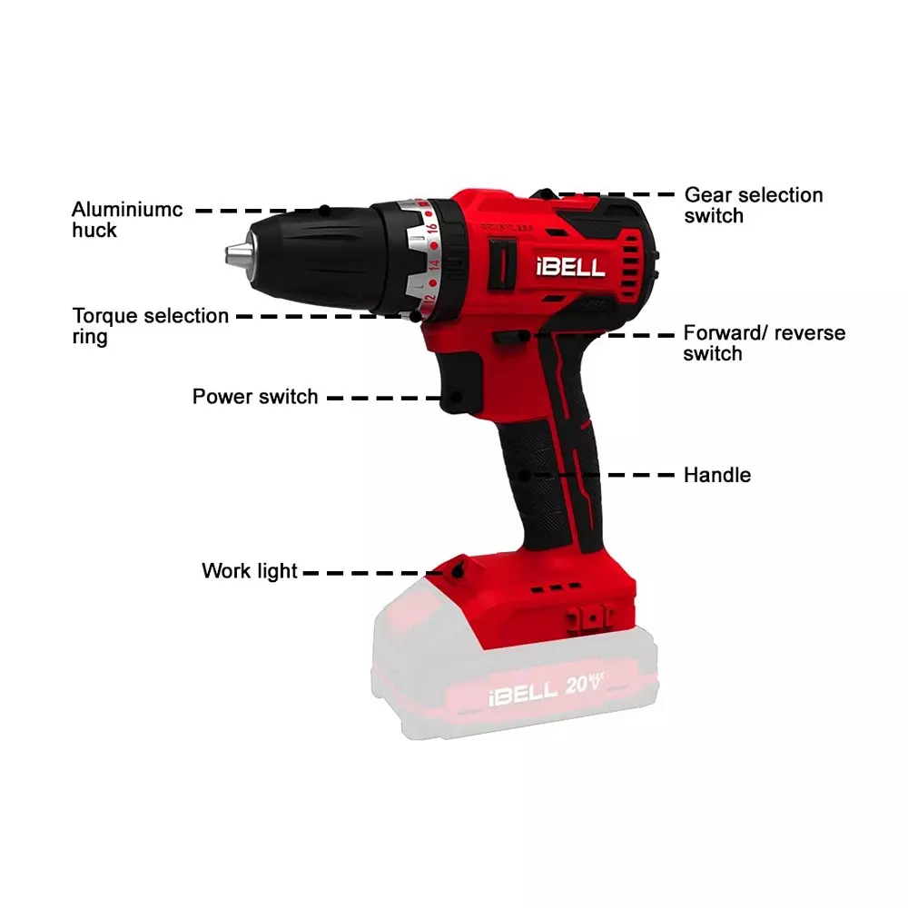 ibell-one-power-series-cordless-impact-drill-brushless-38-nm-torque-with-2000-mah-battery-charger-ibl-bd20-38