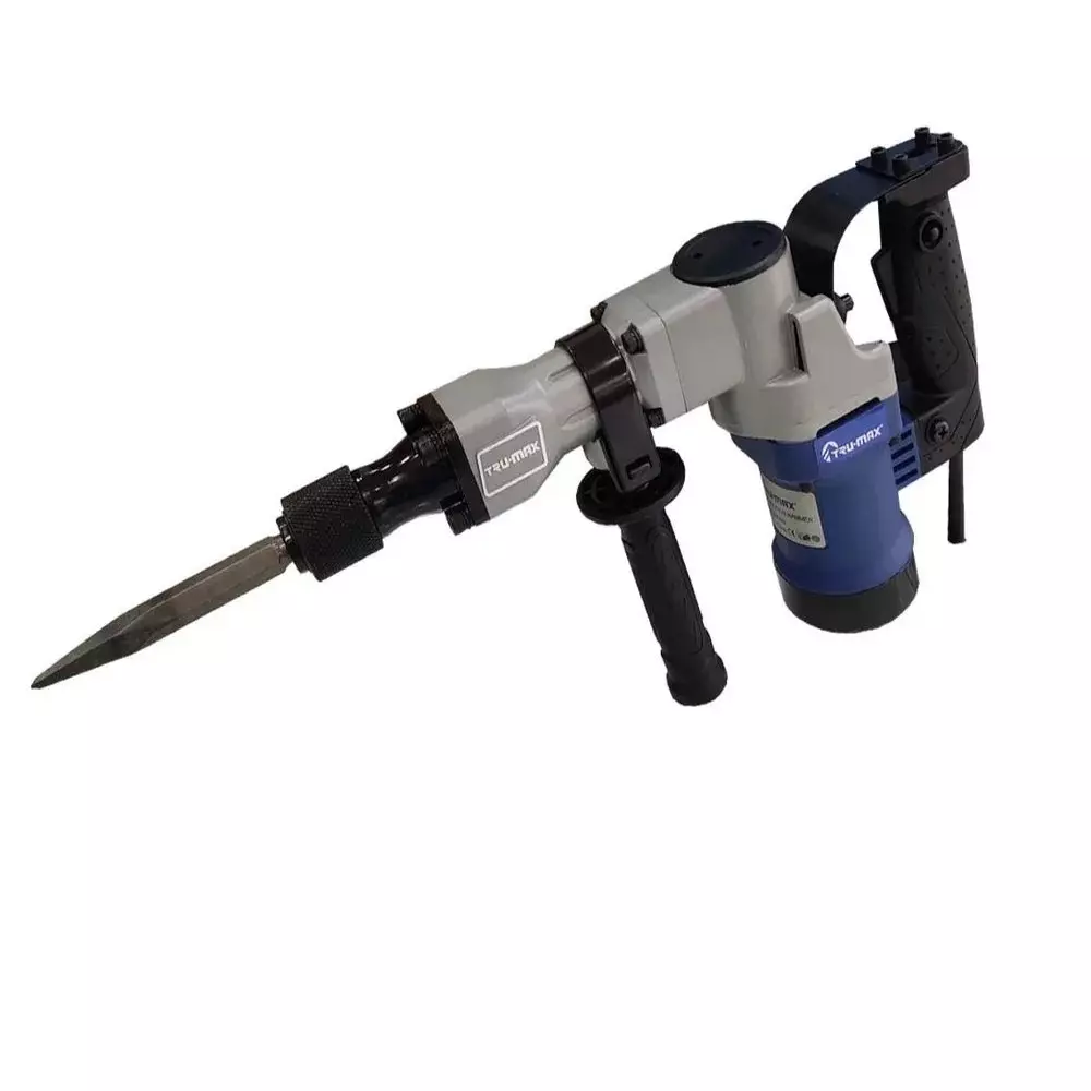 Trumax 1350 W Demolition Hammer 10 J Impact Energy and 3800 BPM No Load Speed, MX0811 (With 2 Chisels & Other Accessories)