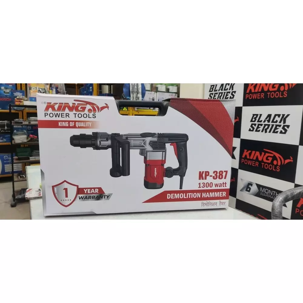 king-1300-w-demolition-hammer-17-j-impact-energy-and-3800-bpm-no-load-speed-kp-387-with-2-chisels