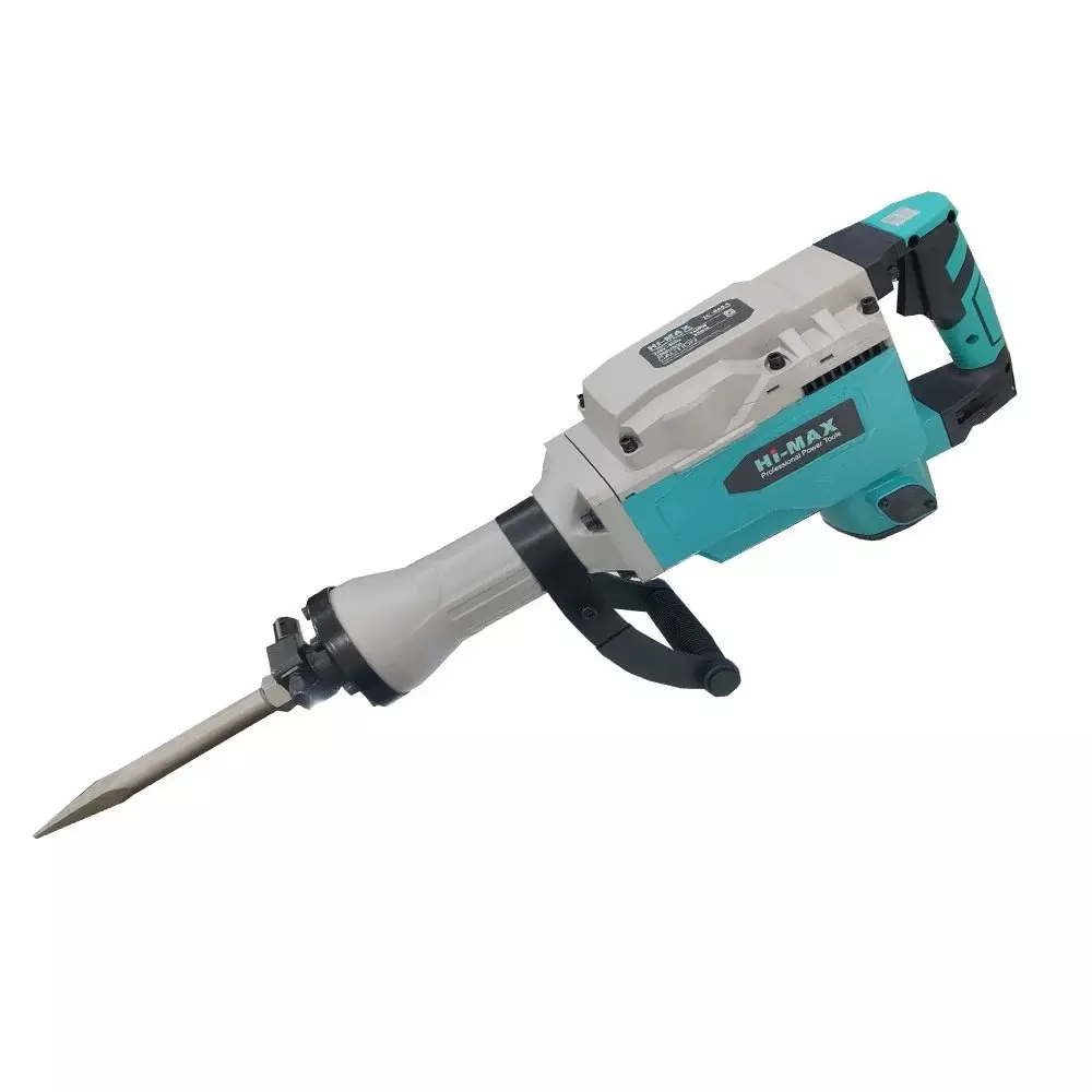 Hi Max 1400 W Demolition Hammer 6-25 J Impact Energy and 1200 RPM No Load Speed, IC-065 (With 2 Chisels)